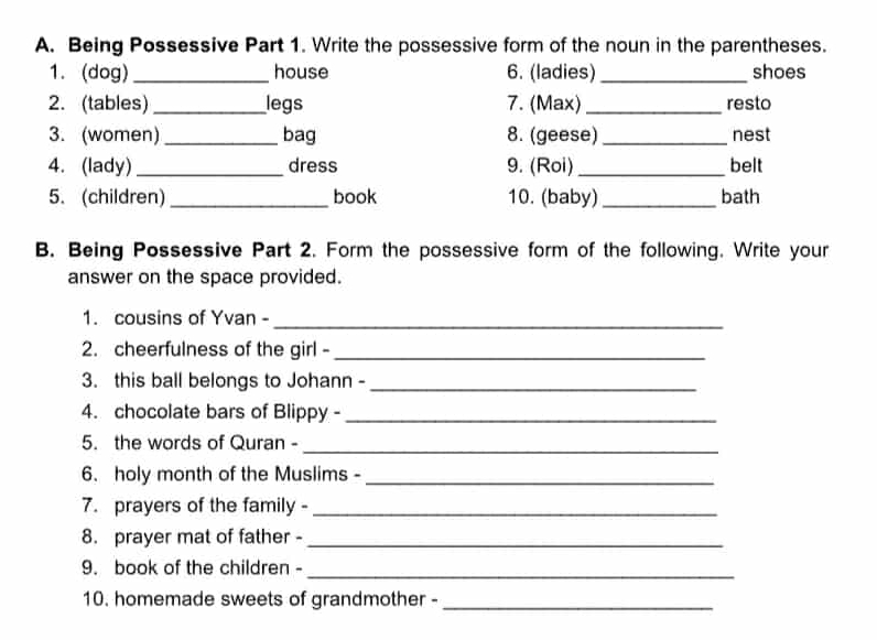 solved-being-possessive-part-1-write-the-possessive-form-of-the-noun