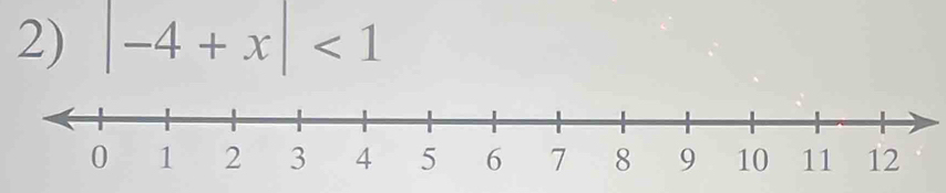 |-4+x|<1</tex>