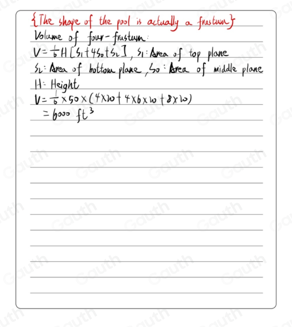 Solved: PROBLEM 3 Find the volume of water in a swimming pool with ...