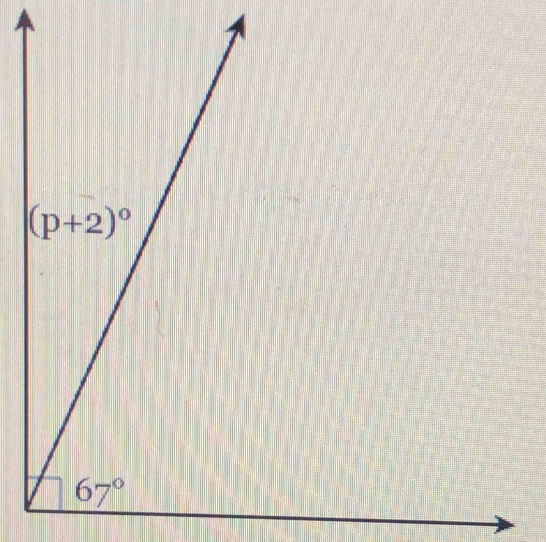 (p+2)^0
67°