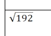 sqrt(192)