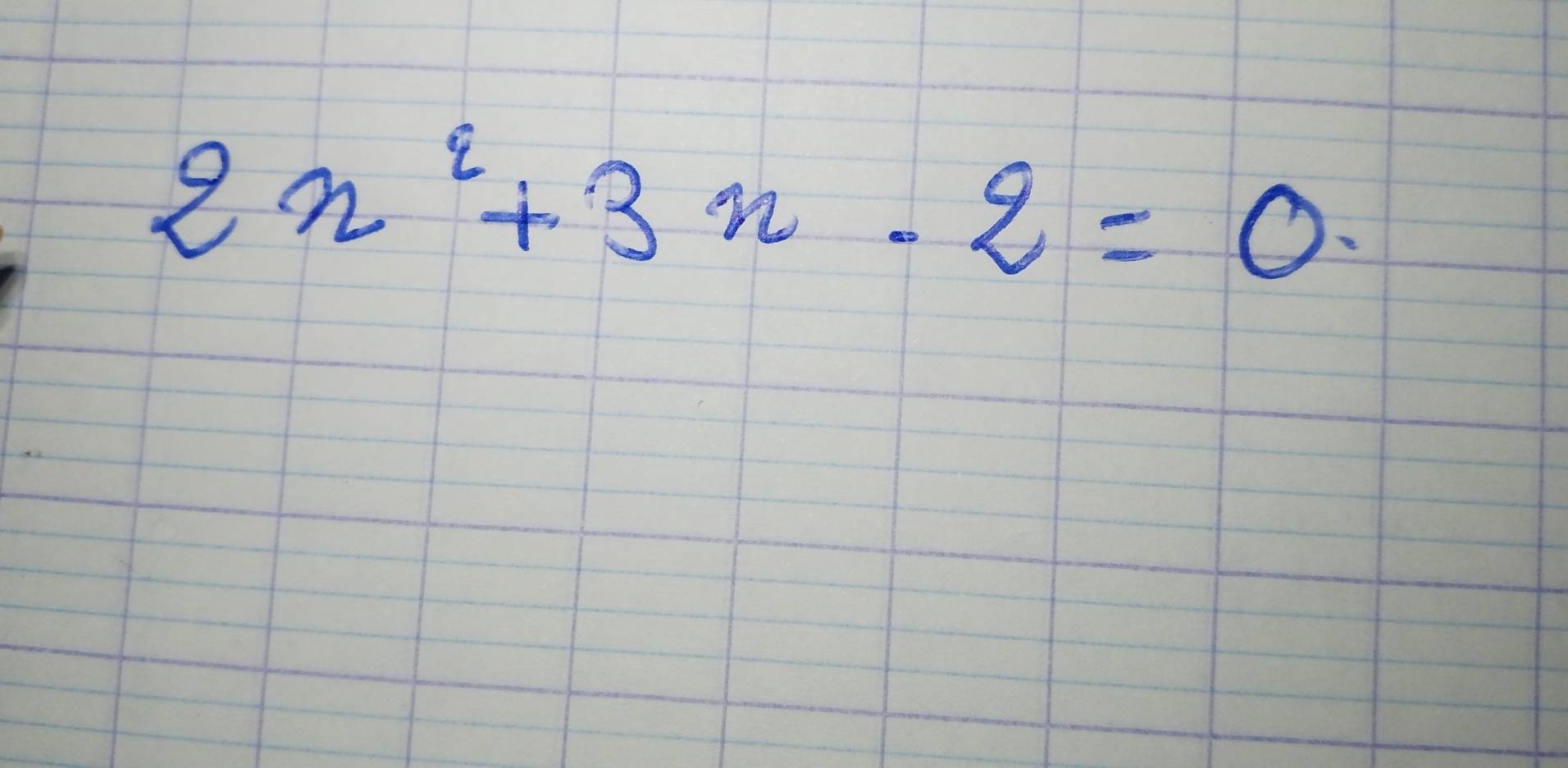 2n^2+3n-2=0.