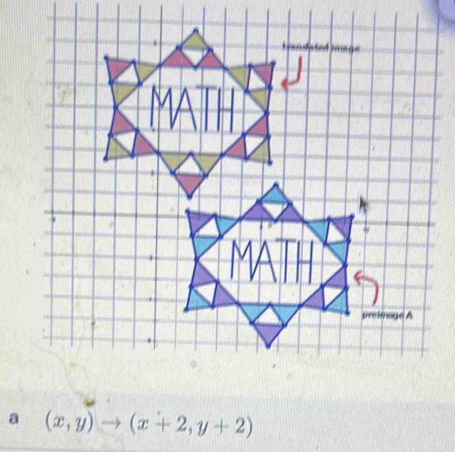 a (x,y)to (x+2,y+2)