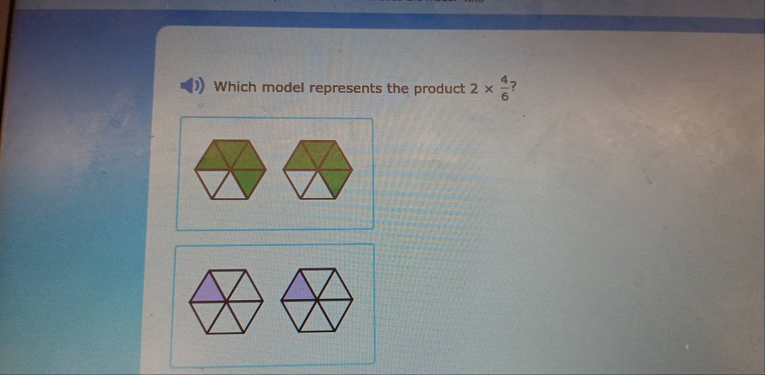 Which model represents the product 2*  4/6  ?