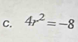 4r^2=-8