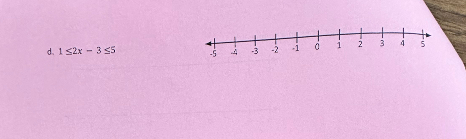 1≤ 2x-3≤ 5