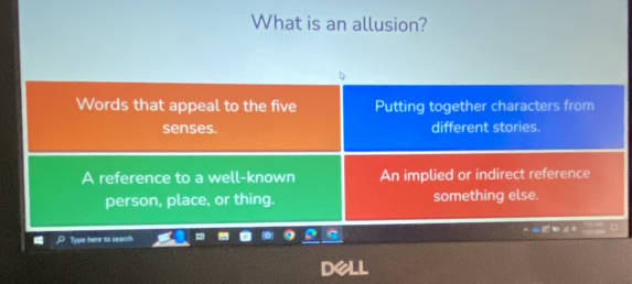 What is an allusion?