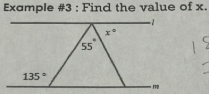 Example #3 : Find the value of x.