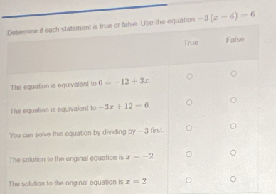 -3(x-4)=6