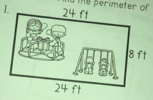 The perimeter of 
1