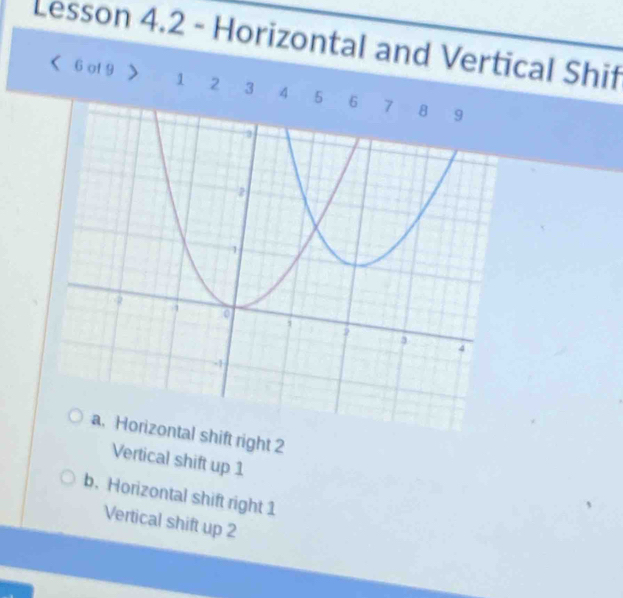 Solved: Lesson 4.2 - Horizontal and Vertical Shif