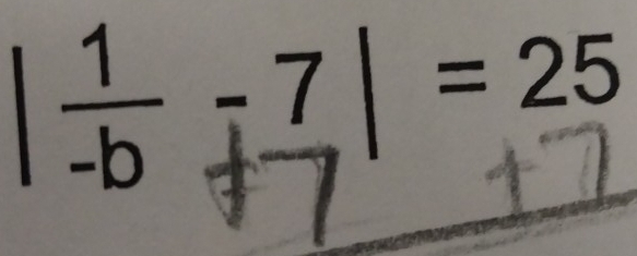 1÷;7| = 25