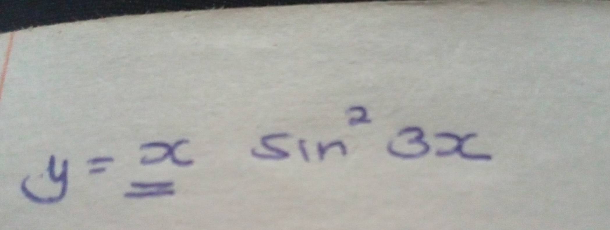 y=xsin^23x