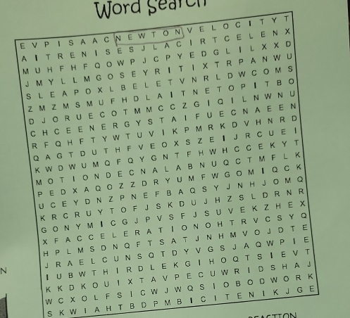 Word Search 
N 
S K W I A H T B D P M