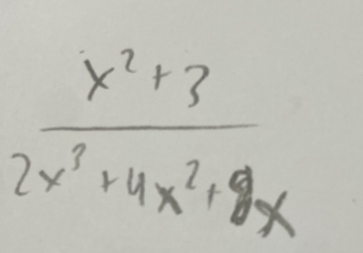  (x^2+3)/2x^3+4x^2+8x 