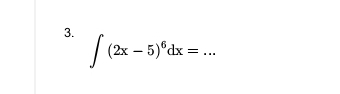 ∈t (2x-5)^6dx= _