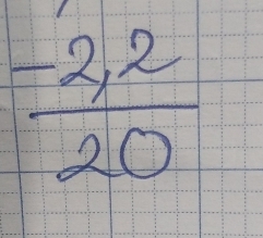  (-2,2)/20 