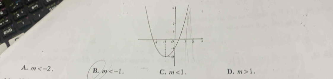 gin
,
ENG
A. m .
B. m . C. m<1</tex>. D. m>1.