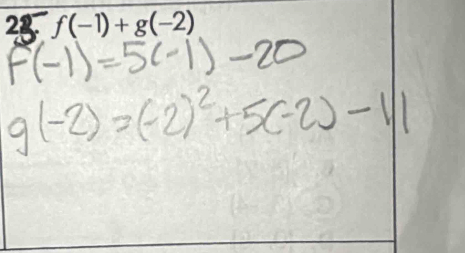 2 f(-1)+g(-2)