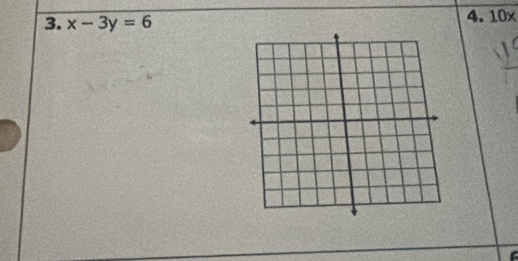 x-3y=6
4. 10x