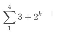 sumlimits _1^(43+2^k)