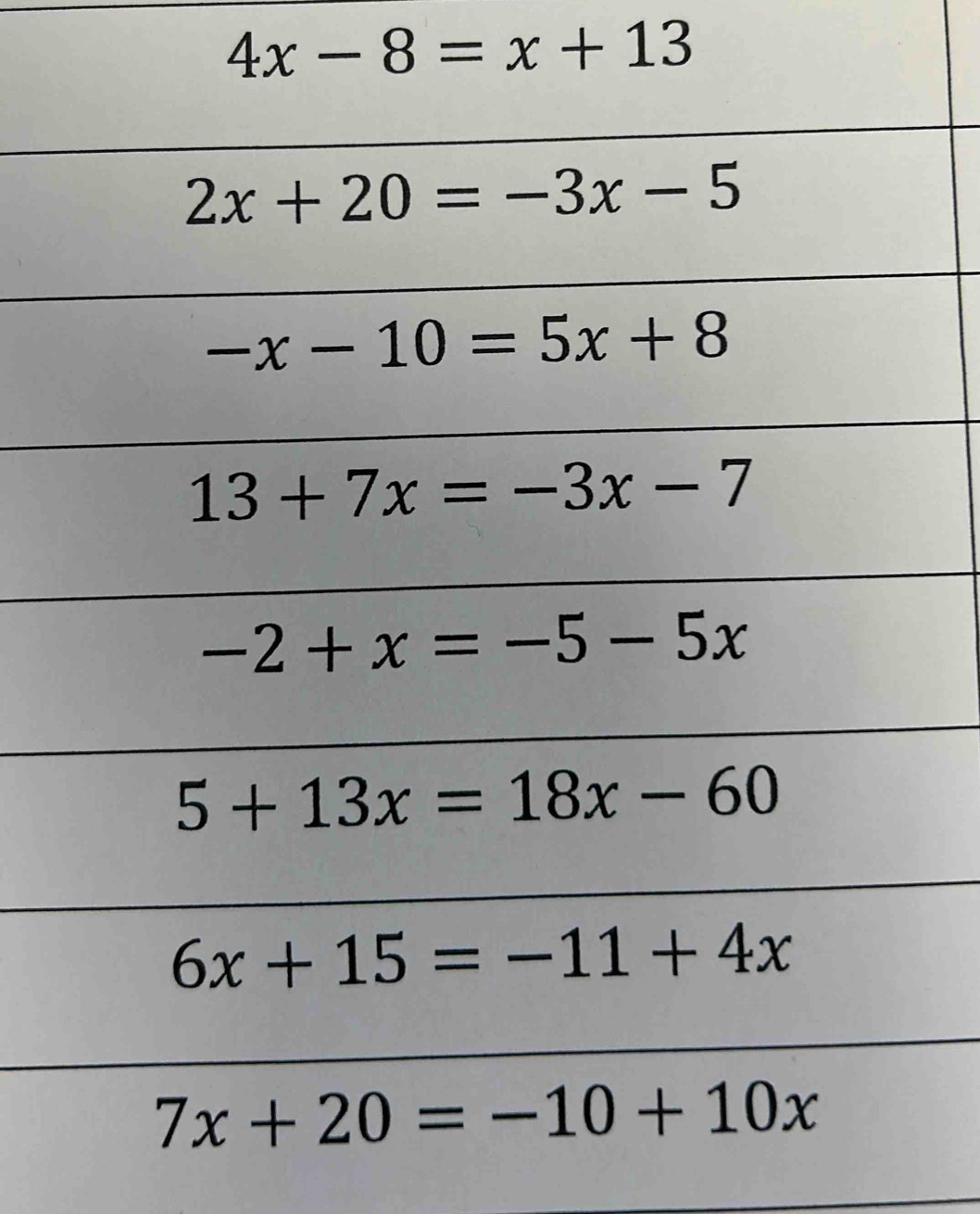 4x-8=x+13