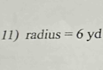 radius=6yd