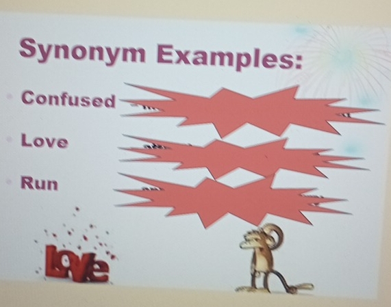 Synonym Examples: