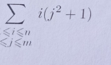 sumlimits _≤slant i≤slant ni(j^2+1)