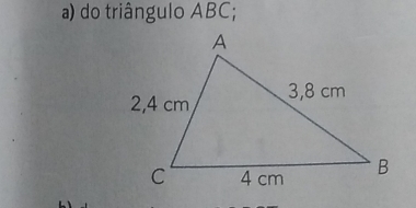 do triângulo ABC;