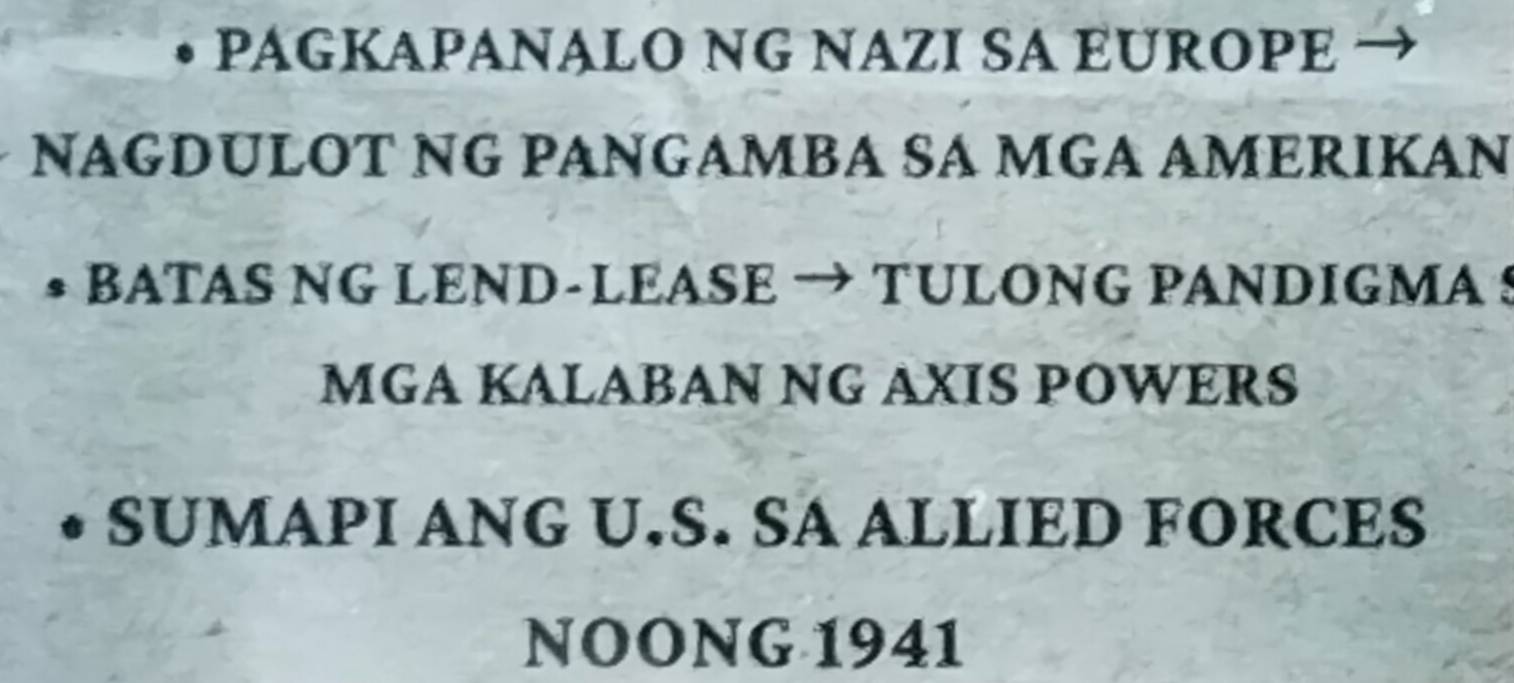 Solved: PAGKAPANALO NG NAZI SA EUROPE NAGDULOT NG PANGAMBA SA MGA ...