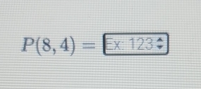 P(8,4)=E* 123?