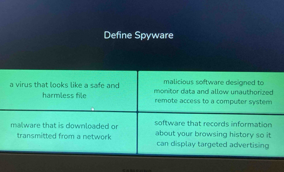 Define Spyware