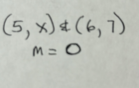 (5,x) d (6,7)
m=0