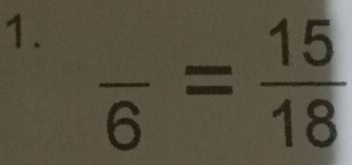 frac 6= 15/18 