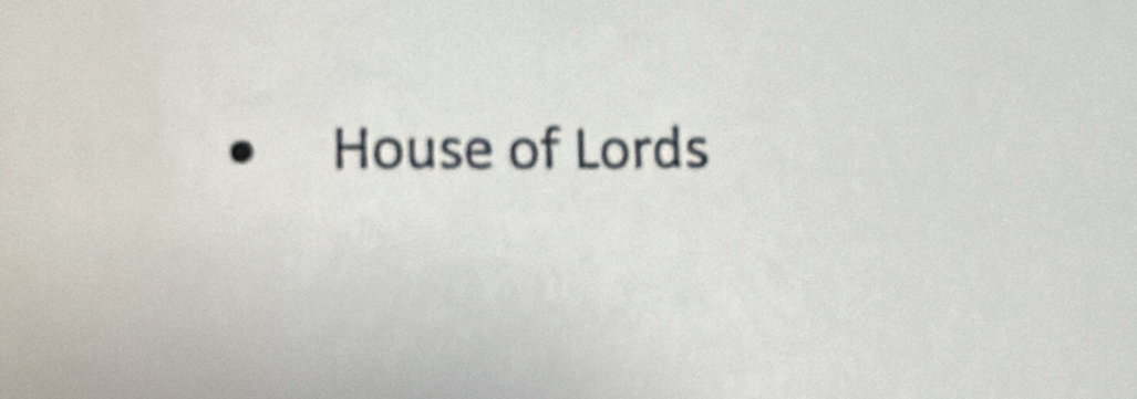 House of Lords