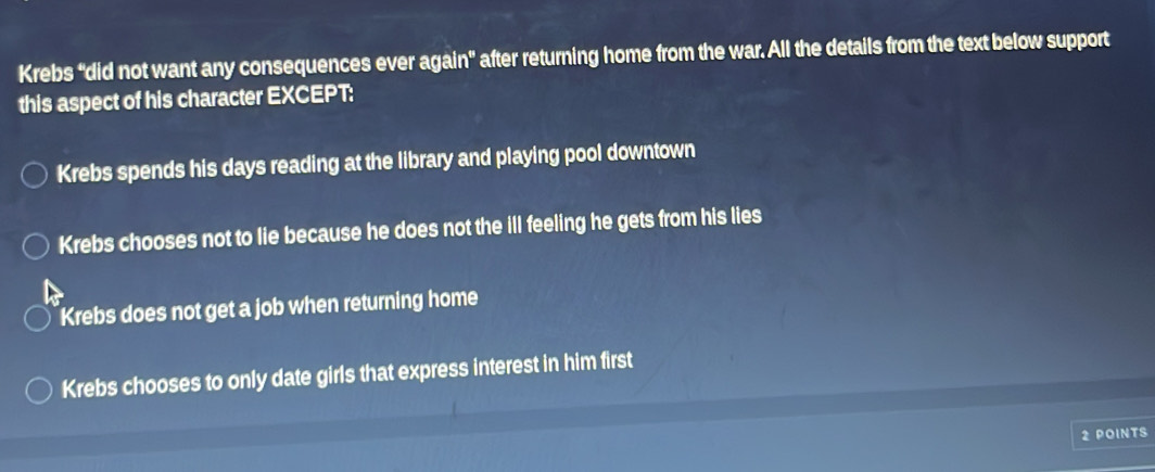 Solved: Krebs “did not want any consequences ever again
