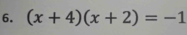 (x+4)(x+2)=-1