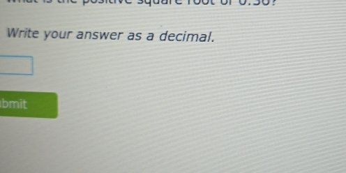 Write your answer as a decimal. 
bmit