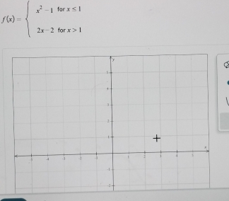 f(x)=beginarrayl x^2-1forx≤ 1 2x-2forx>1endarray.
C