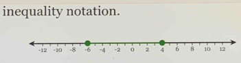 inequality notation.