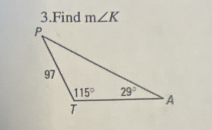 Find m∠ K