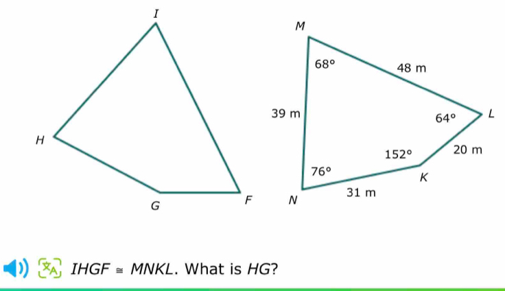 IHGF ≅ MNKL. What is HG?