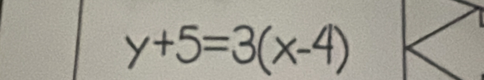 y+5=3(x-4)