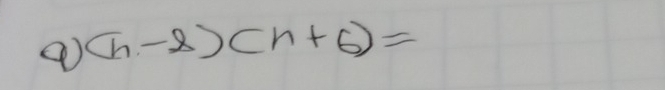 ④ (n-2)(n+6)=