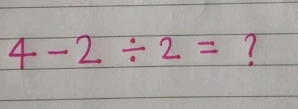 4-2/ 2= ?