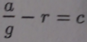  a/g -r=c