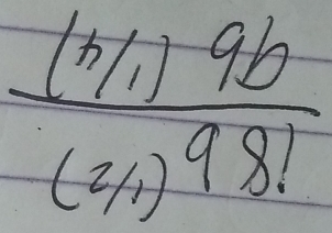 frac (^3/_1196(^2/_11)981