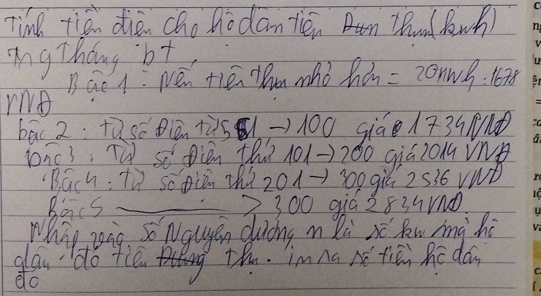 Time tie dièn cho nodantén Bun Zhan RwB) 
angThang bt, 
rNo 
BGe 1: Ne. the Wn mhb hin = 20nNB. 16x 
bac2: +2 5C0( +25) 100 9iàe/739 
bics. T seDièn th² 101-) 200 qiáz0MVN 
"Bach; tù so(è 2² 201= 300 9ùú 2 S36 VND 
Bacs 2300 qiò 2839r0
Why zag Naugen duong in li so Raw mg he 
Hou' do tceg Th. Inna Ni tiái Re do