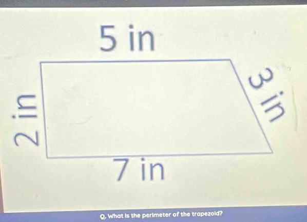 What is the perimeter of the trapezold?